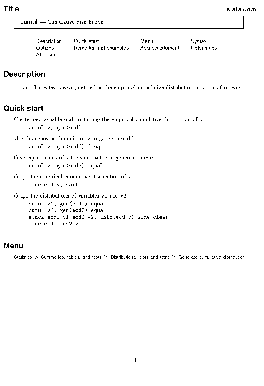 cumulative distribution function example statistics